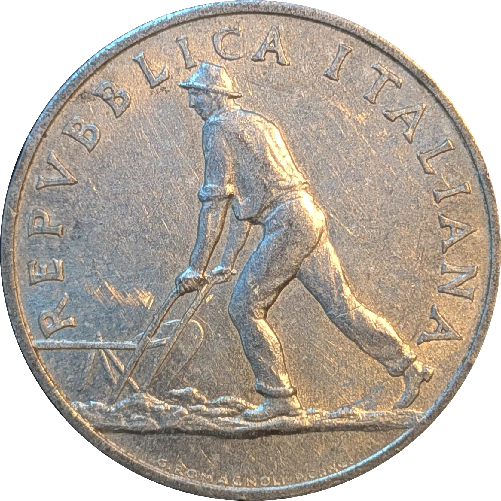Dritto di 2 lire Spiga