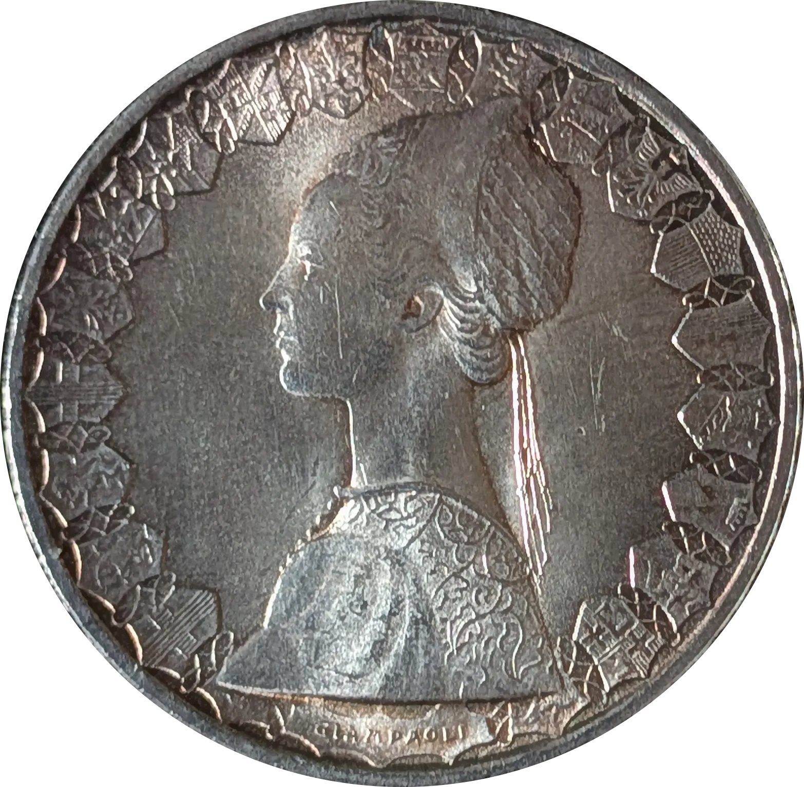 Dritto di 500 lire Caravelle